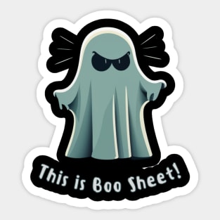 This is Boo Sheet Ghost Halloween Funny Sticker